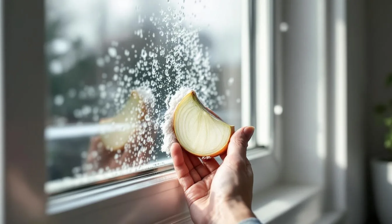 Der „Zwiebel-Hack“ für Fenster: Wie Sie mit einer halben Zwiebel Streifenfreiheit garantieren