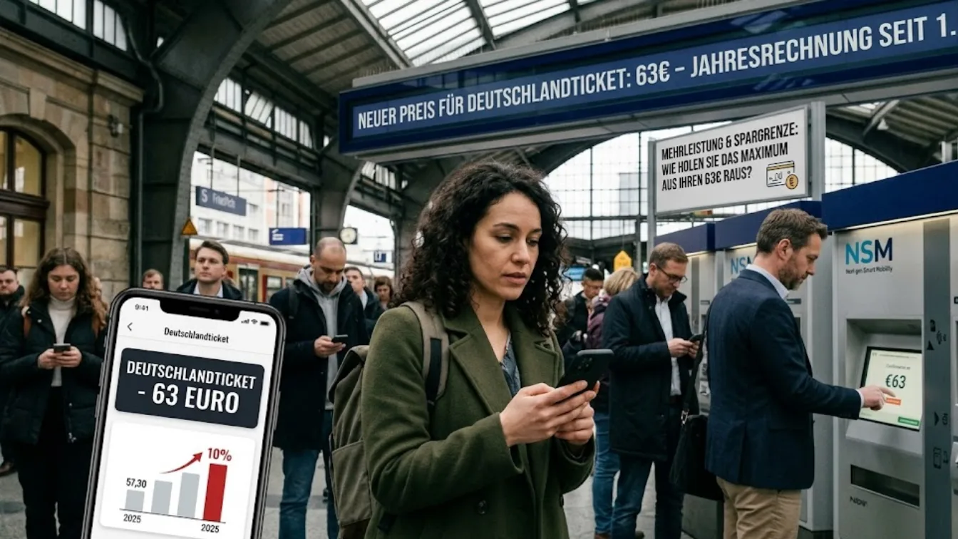 Deutschlandticket 2026: Die 63-Euro-Hürde – Lohnt sich das Abo nach der Preiserhöhung noch?