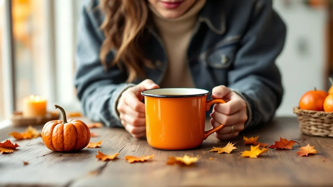 Keine gewöhnliche Kaffeetasse, dieser Le Creuset Herbstbecher überrascht alle