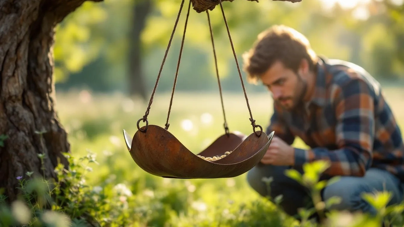 Vogel-Futterstelle: Wie Sie aus einem alten Metallstück den perfekten Platz für Singvögel bauen